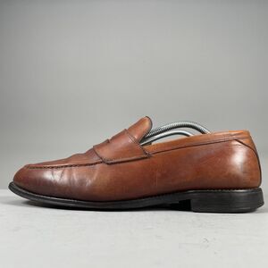 Allen Edmonds Hinsdale Mens 10.5 E Brown Leather Slip On Penny Loafer Dress Shoe